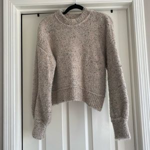 Zara sweater tan/gray heathered size small